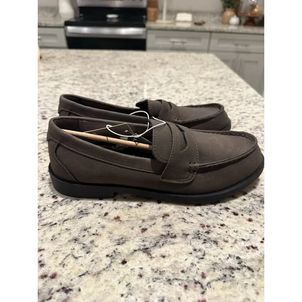Goodfellow & Co Men’s Size 7 Dark Brown Penny Loafers Slip On Shoes NWT